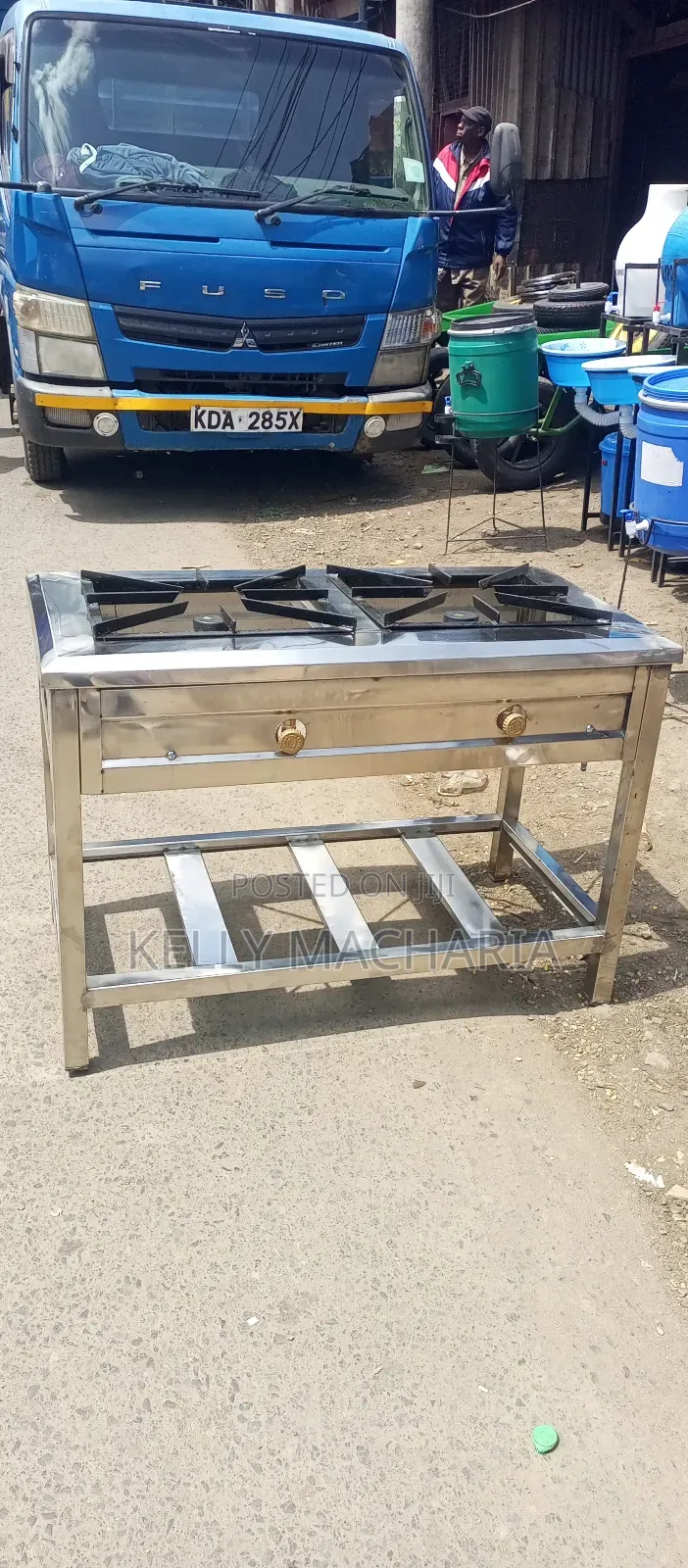 Stainless Steel Double Burner Gas