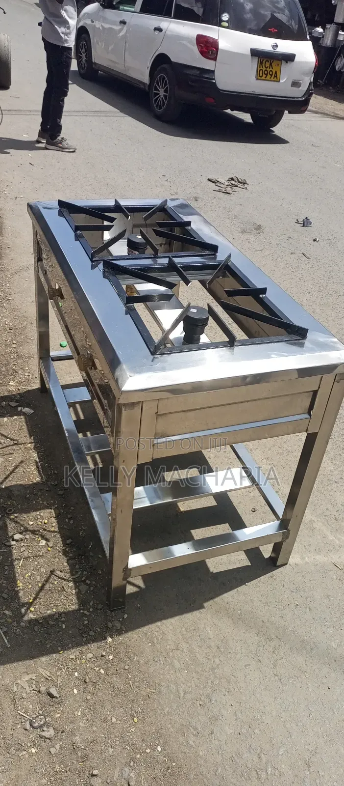 Stainless Steel Double Burner Gas