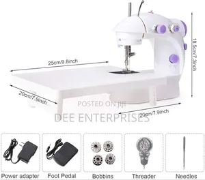 Stand Table Mini Sewing Machine With Pedal