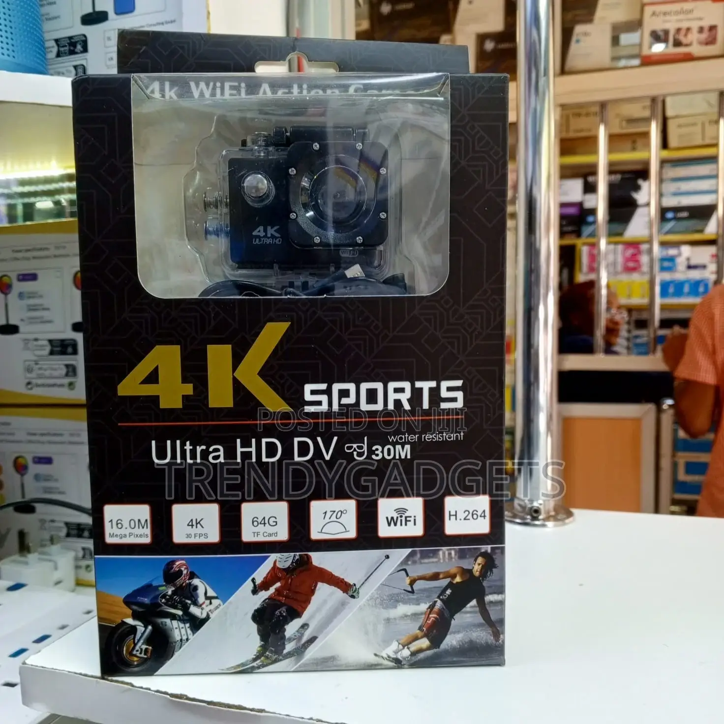 Waterproof Sports Camera | 170° Wide Lens + Wifi
