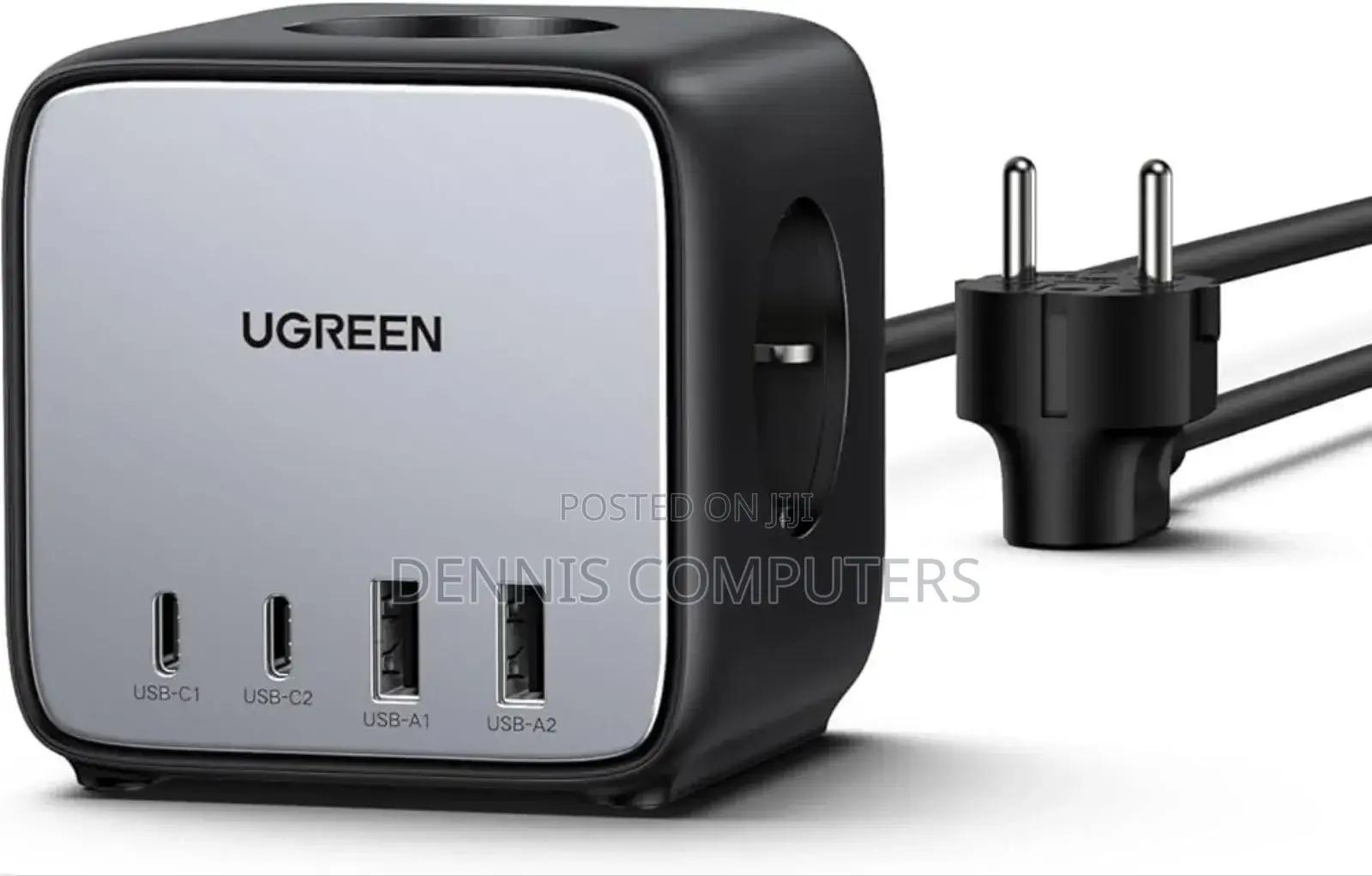 Ugreen Diginess Cube Power Strip 3ac Outlets+65w