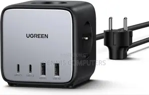 Ugreen Diginess Cube Power Strip 3ac Outlets+65w