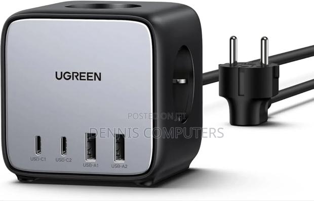Ugreen Diginess Cube Power Strip 3ac Outlets+65w - thumbnail 2