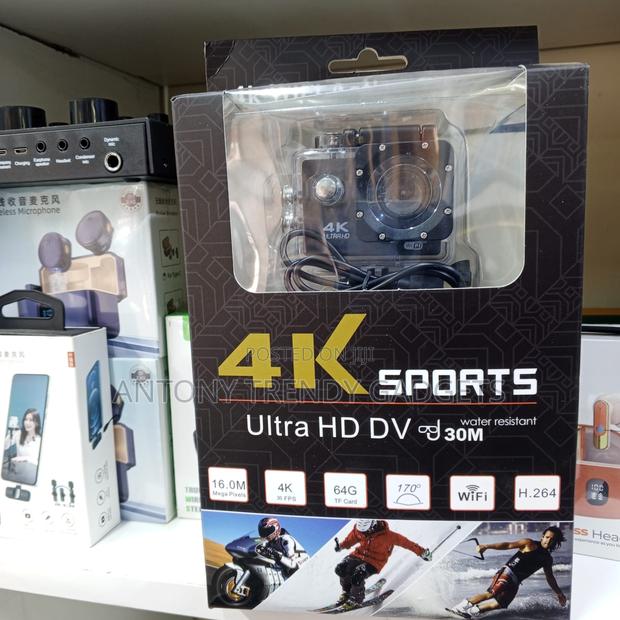4k Wifi Action Camera With Waterproof Case And Wide Angle Lens - main view