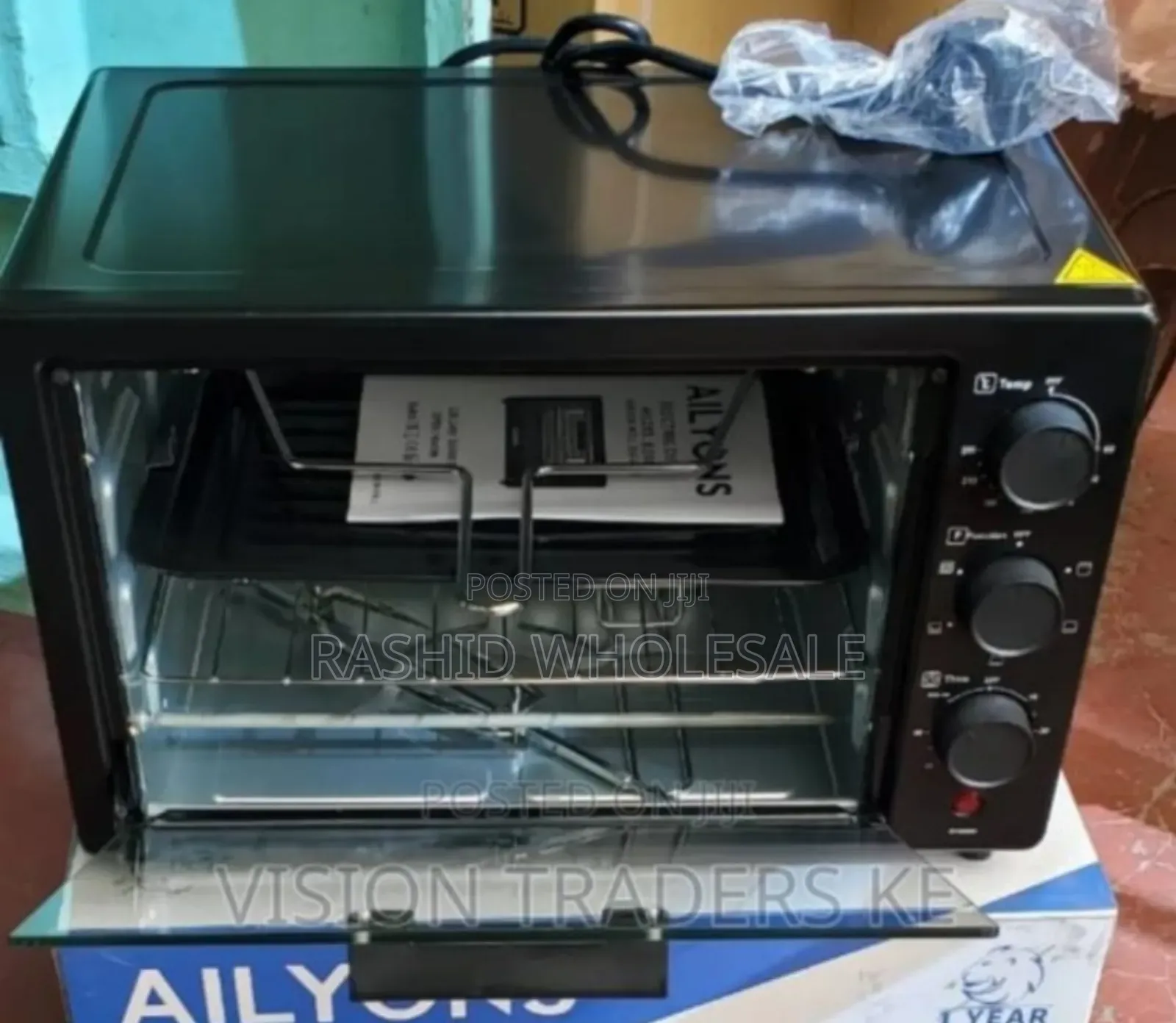 Colour Black 20litres Electric Oven. Brand New