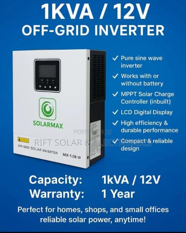 Solarmax 1000 Watts - 12v Hybrid Smart Inverter