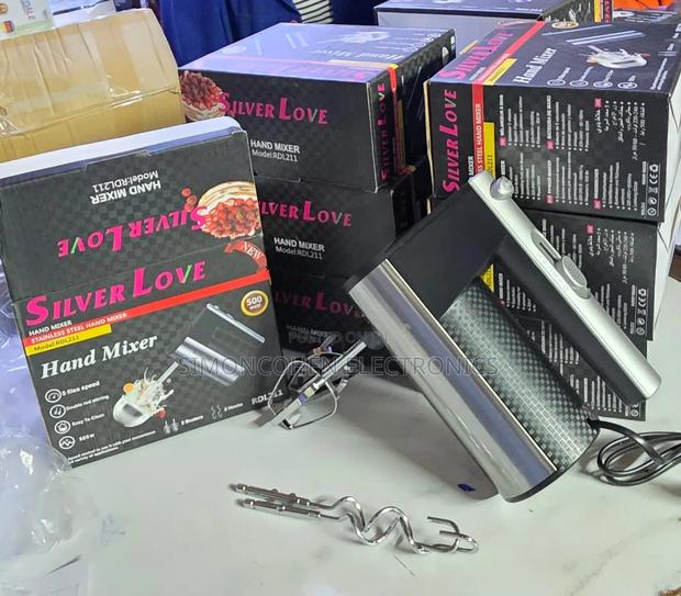 Silver Love Hand Mixer - main view