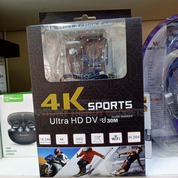 4k Wifi Sports Camera | Helmet, Bike & Underwater Recording - thumbnail 3