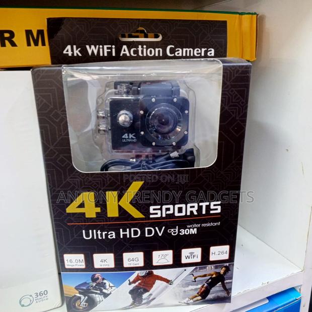 4k Video Action Camera | 30fps, Wifi Connection, Waterproof