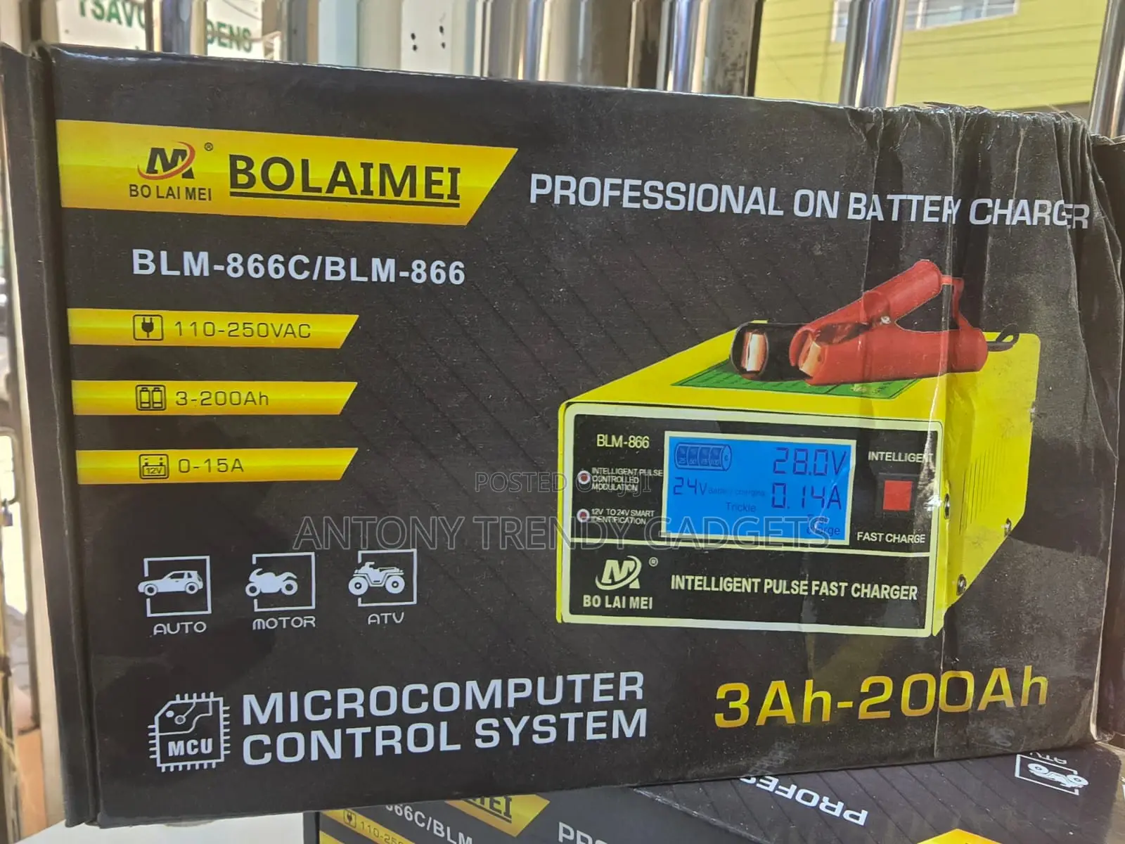 Battery Charger Bolaimei Blm-866c 12v/24v Automatic Battery Charger