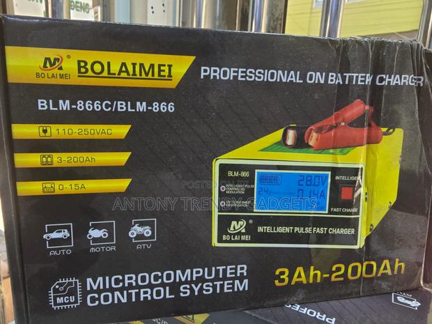 Fast Pulse Car & Motorcycle Battery Charger 3–200ah - Bolaimei