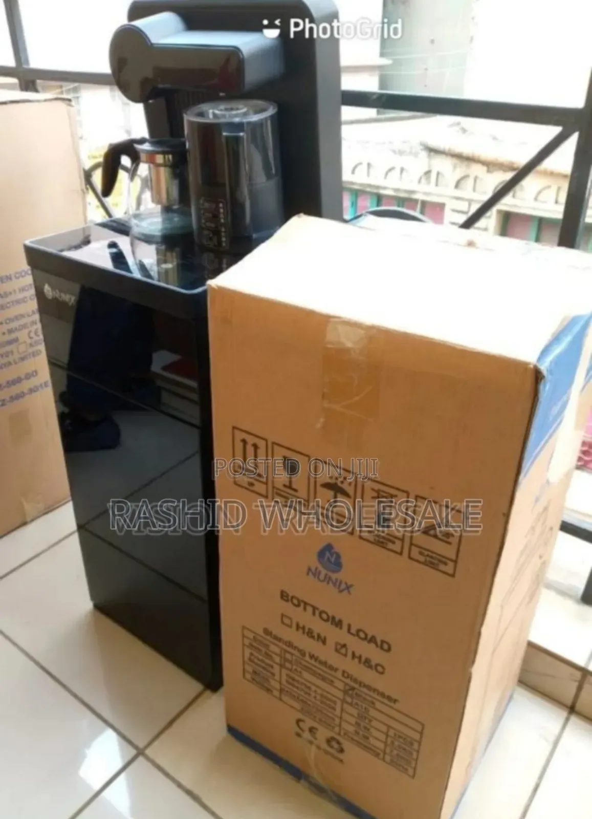 Colour Black Nunix Bottom Load Dispenser. Hot And Cold