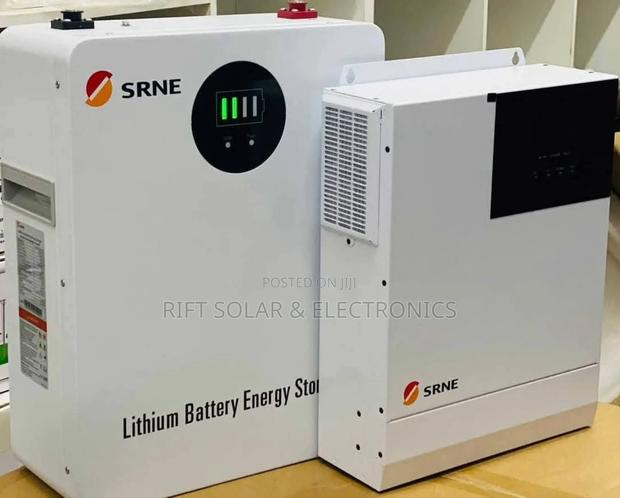 New 3.3kva Srne Hybrid MPPT Inverter 2.56kwh -24v Srne Lithium Battery
