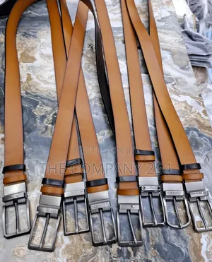 Quality Designer Men Official Double Sided Leather Belt