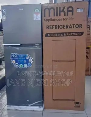 Colour Grey - Mika 202litres Freezer.  Double Door