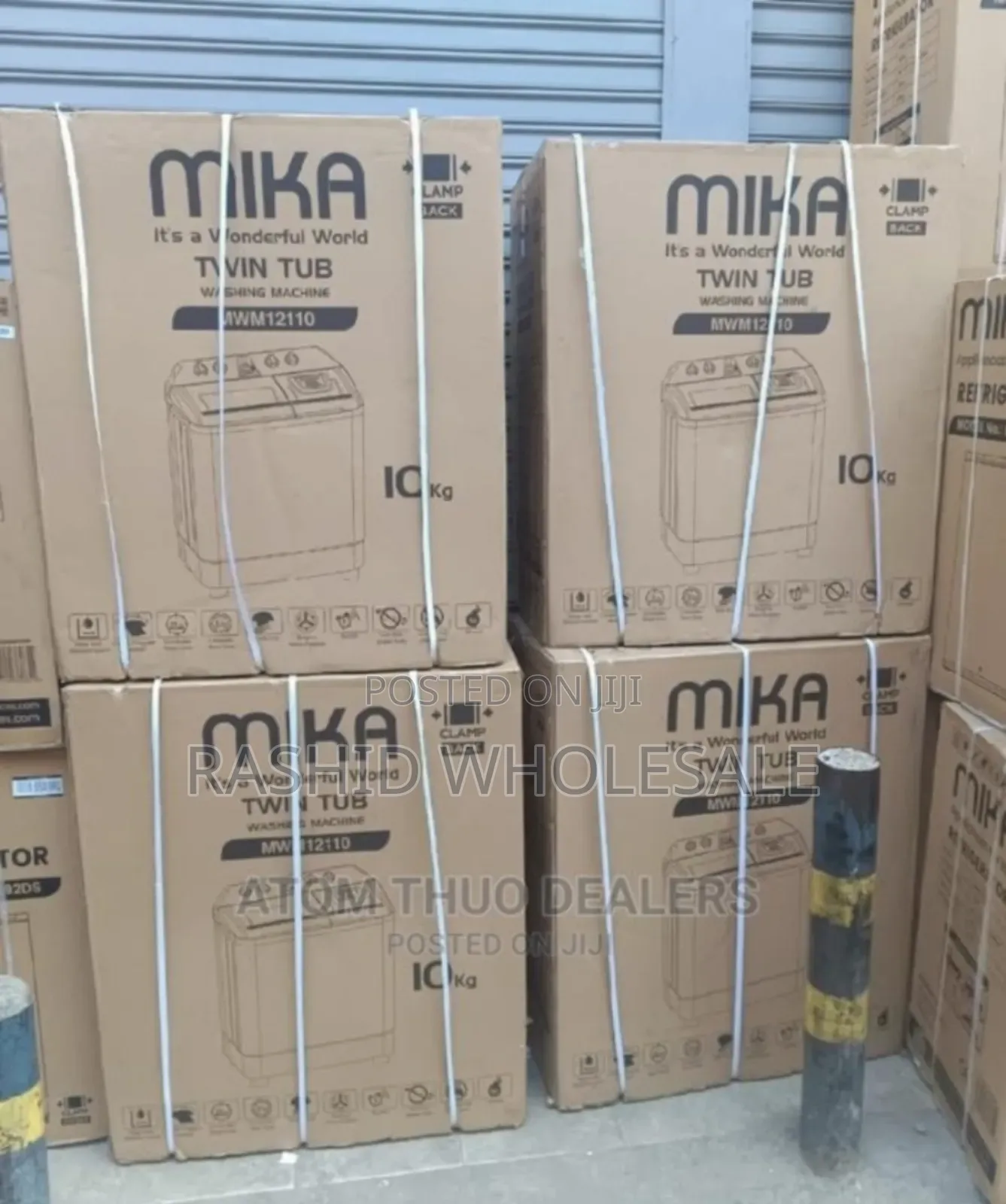 Restocked - Original Two Tab - Mika 10kgs Twin Tub Washing Machine