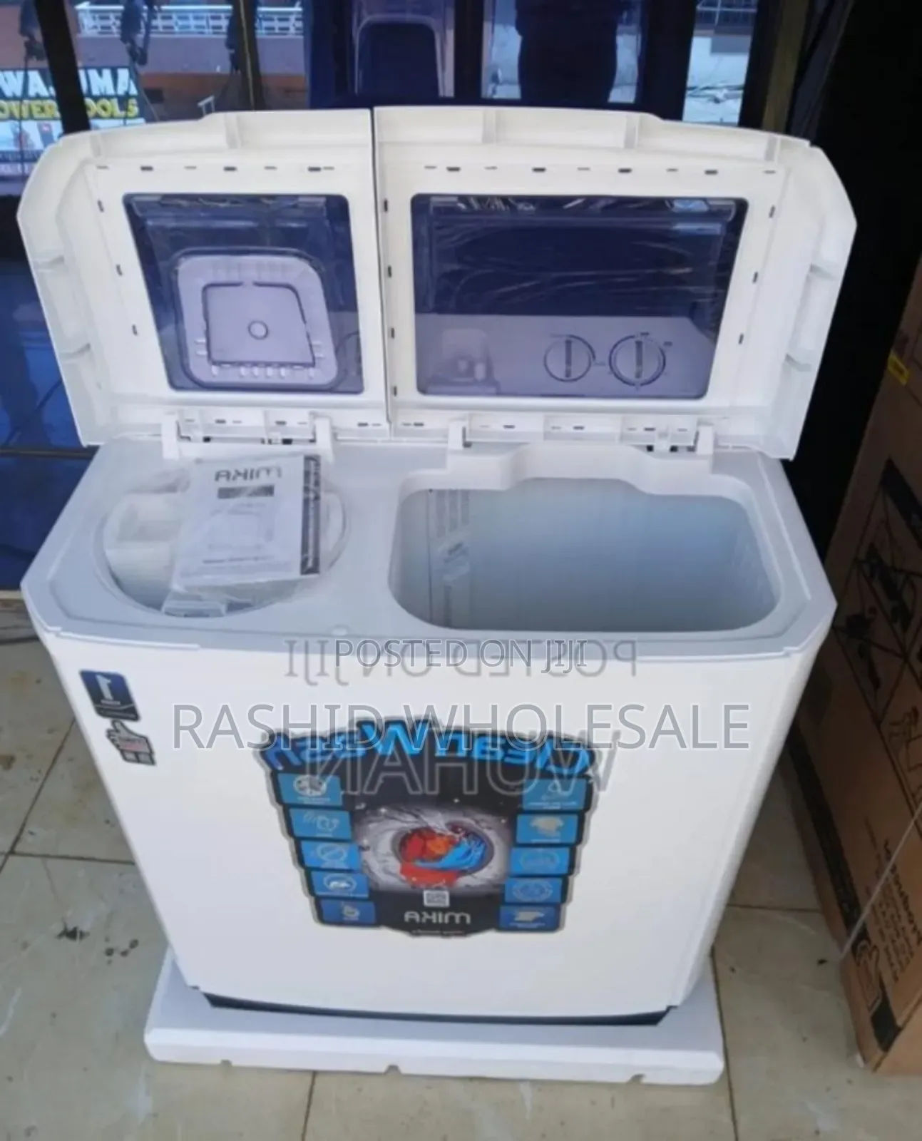 With 5years Warranty - Two Tab - Mika 10kgs Twin Tub Washing Machine