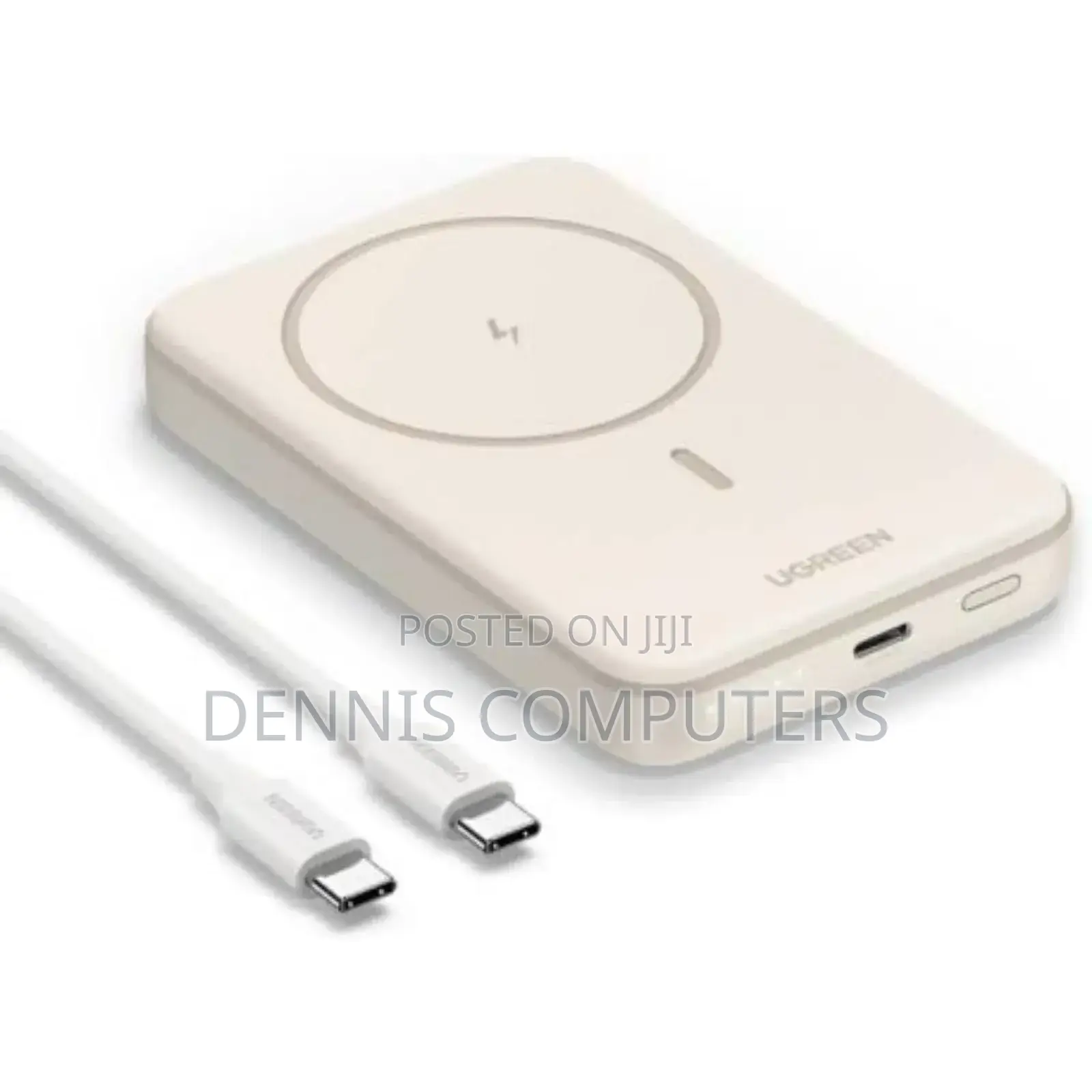 Ugreen 10000mah Magnetic Wireless Power Bank Beige - Pb561