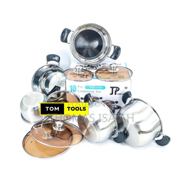 10pcs Jamespot Stainless Steel Cookware Set - thumbnail 6