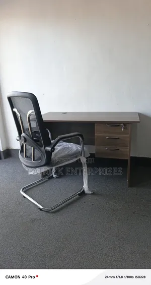 1.2 Mtrs American Office Desk+ Ergonomic Study / Office Chair