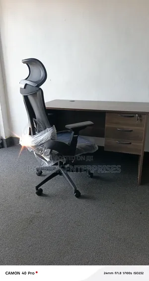 1.2 Mtrs American Office Desk+ Ergonomic High Back Office Chair