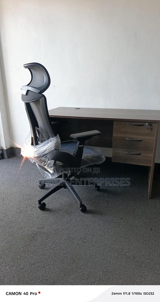 1.2 Mtrs American Office Desk+ Ergonomic High Back Office Chair - thumbnail 3