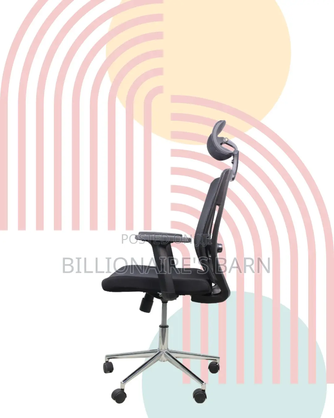 Breathable Mesh Office Chair | Modern Chrome Finish