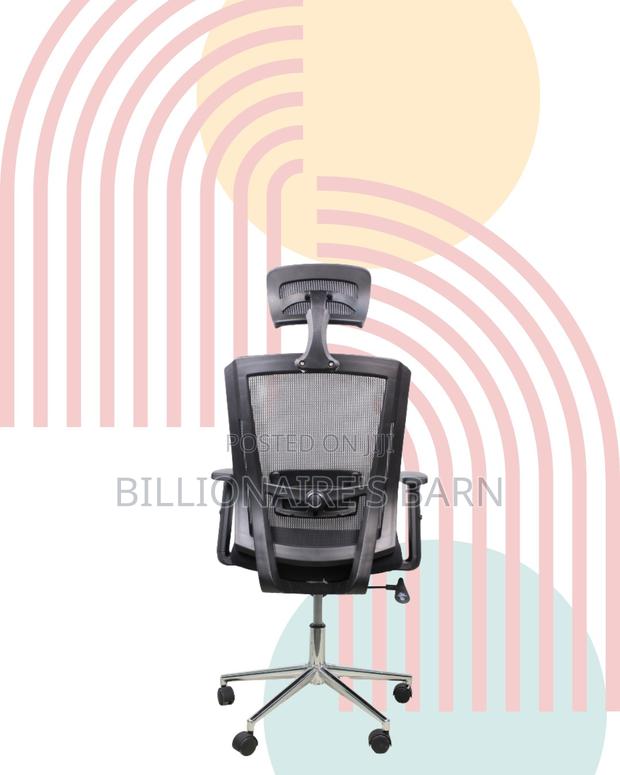 Breathable Mesh Office Chair | Modern Chrome Finish - thumbnail 3