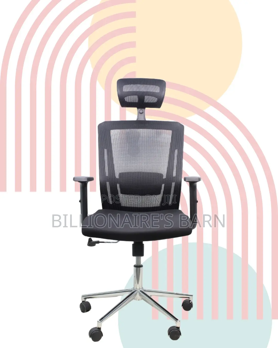 Breathable Mesh Office Chair | Modern Chrome Finish