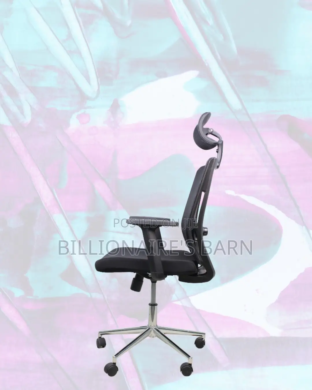 Premium Mesh Executive Seat | Modern Chrome Finish