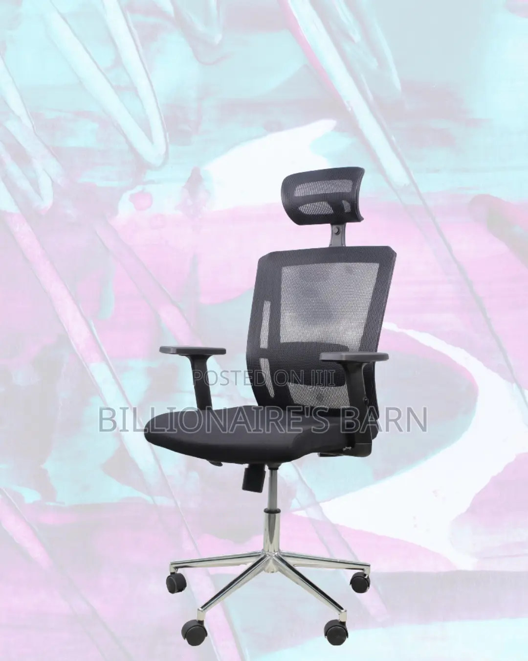 Premium Mesh Executive Seat | Modern Chrome Finish