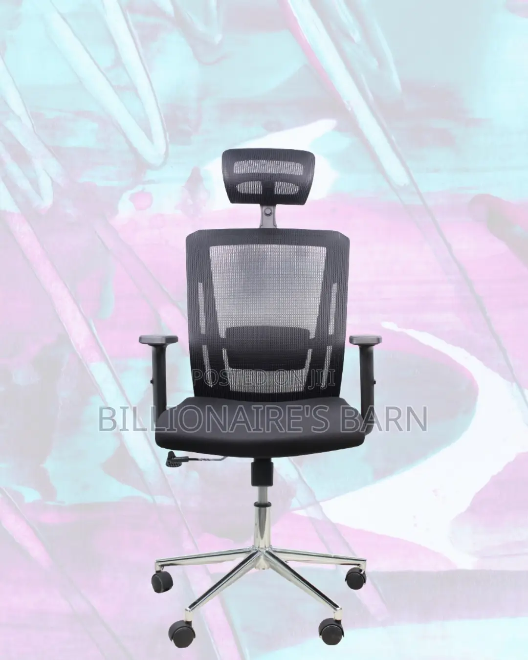 Premium Mesh Executive Seat | Modern Chrome Finish