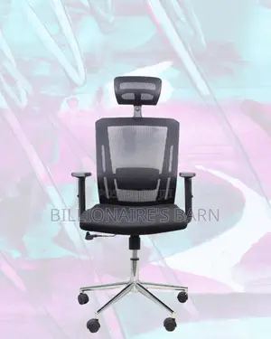 Premium Mesh Executive Seat | Modern Chrome Finish