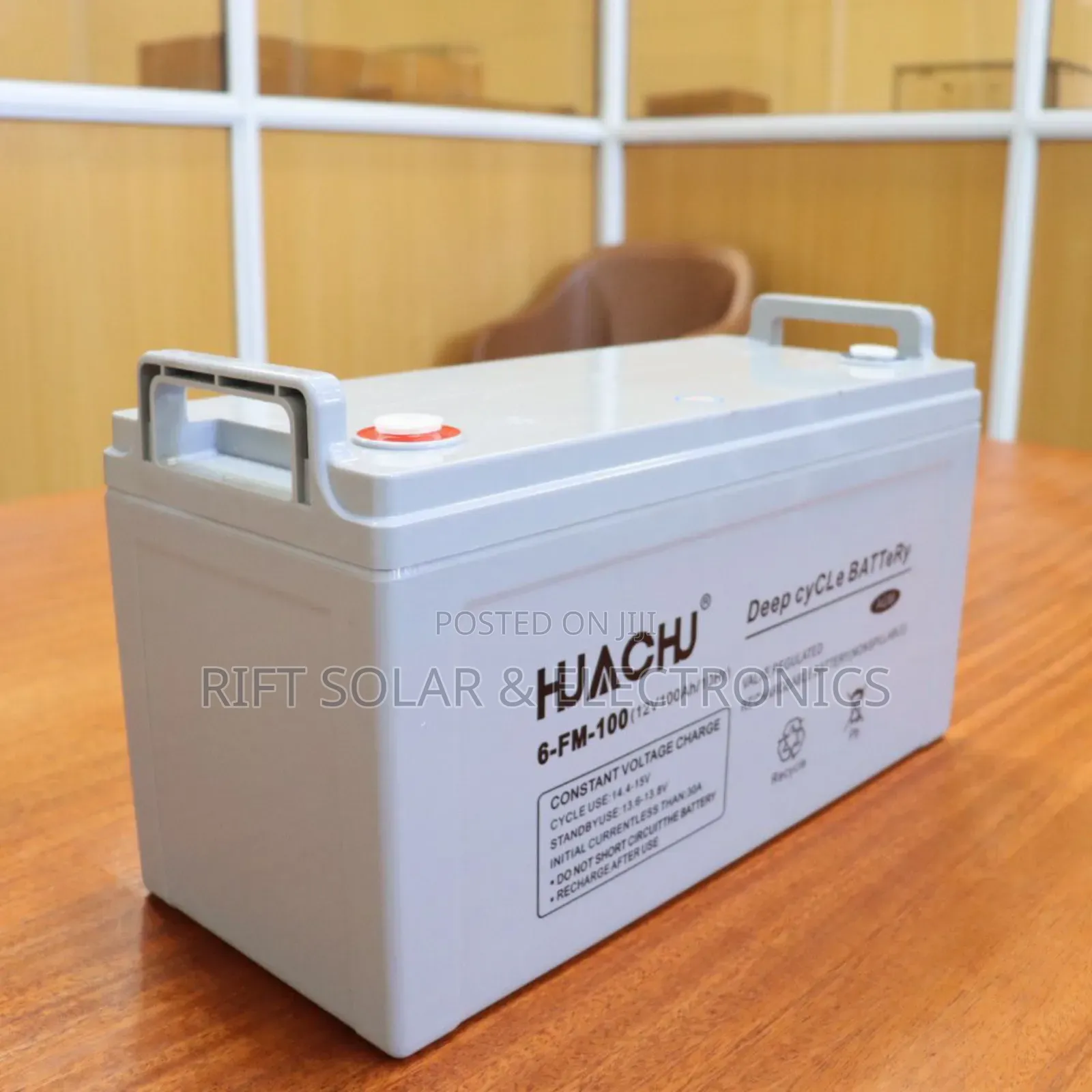100 Ah - 12v (10hrs) Agm Heavy Duty Solar Battery Suitable for 200w