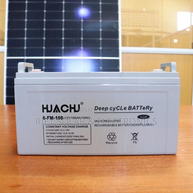 100 Ah - 12v (10hrs) Agm Heavy Duty Solar Battery Suitable for 200w - thumbnail 4