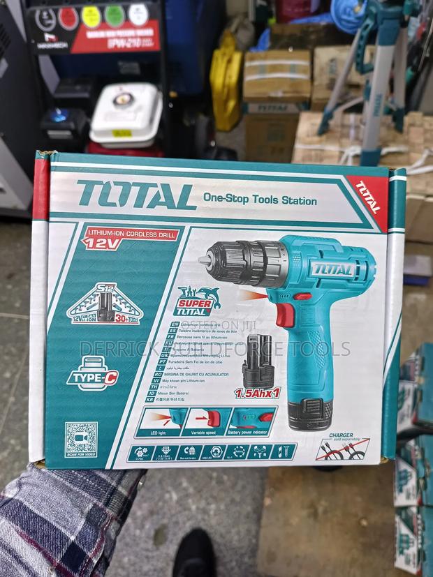 Total Lithium Ion Cordless Drill 12v