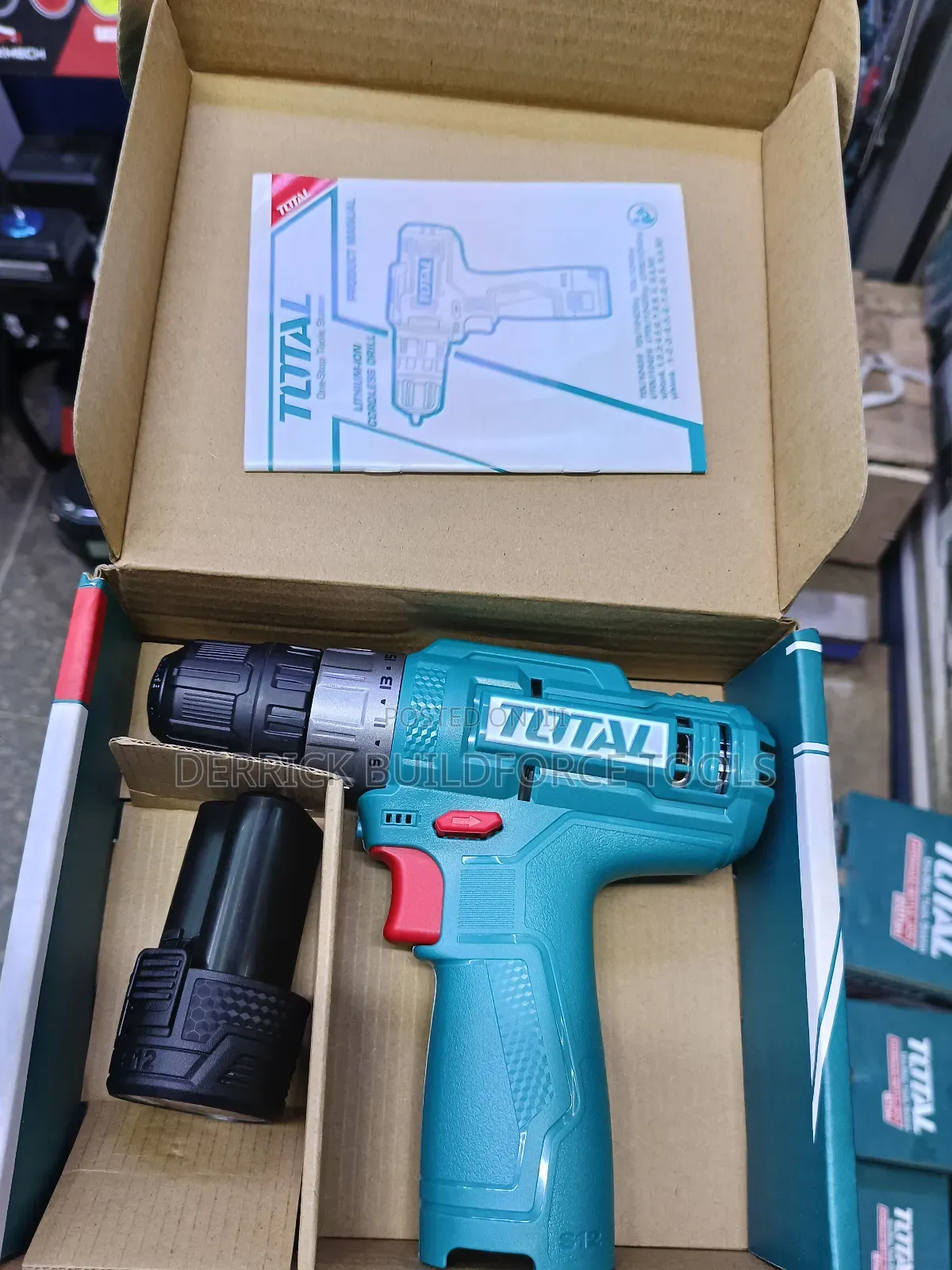 Total Lithium Ion Cordless Drill 12v