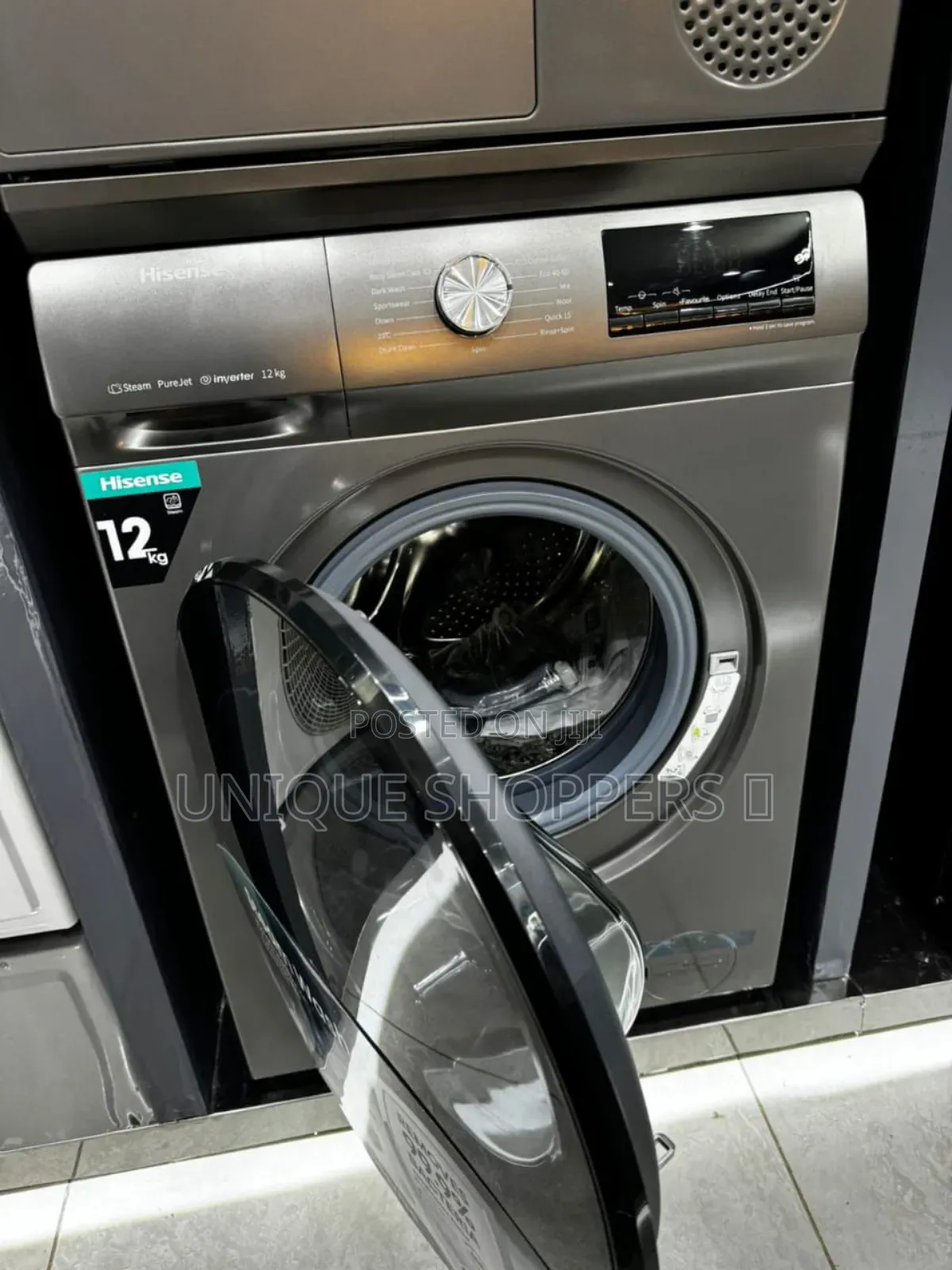 Hisense* Washing Machine Front Load *12kg* Grey Fulll Automatic