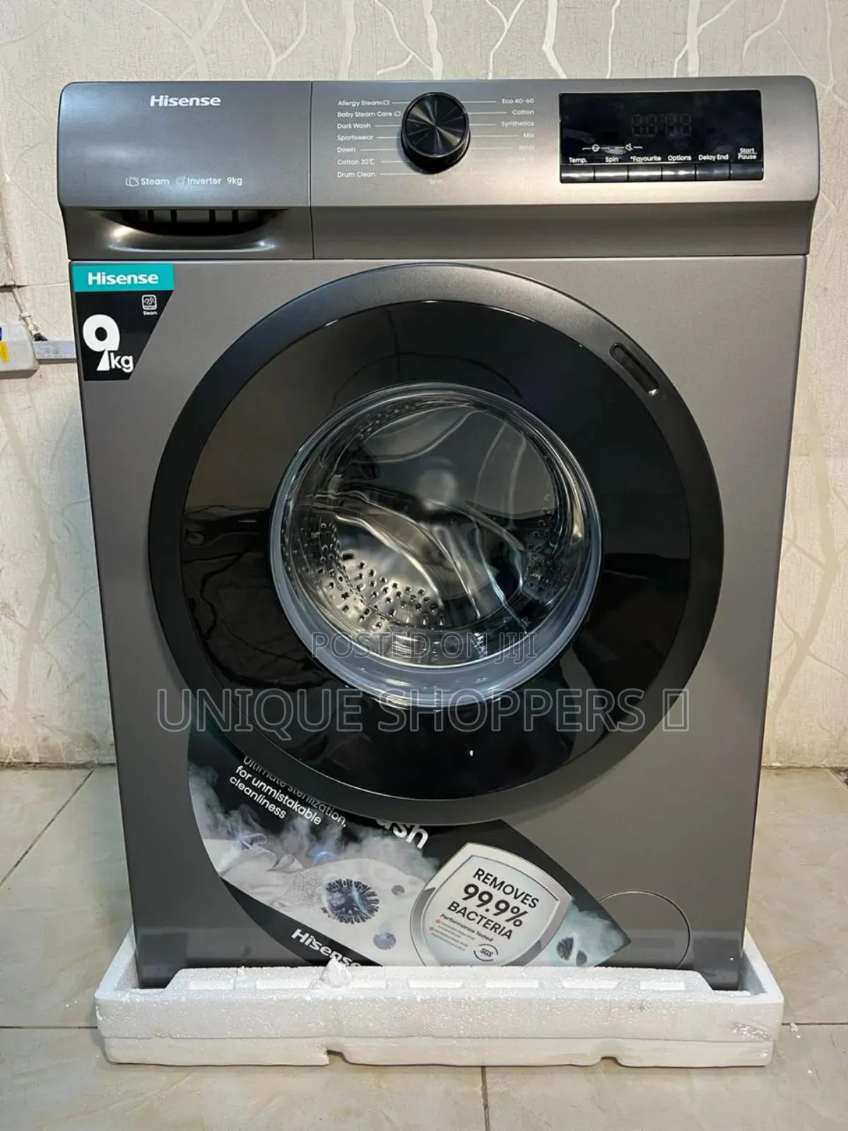 Hisense* Drying Machine Front Load 9kg Grey Dryer Full Automatic