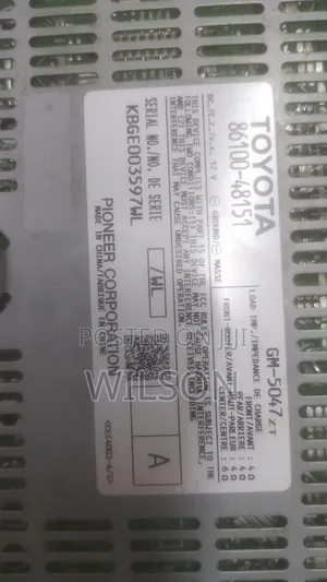Lexus Rx 270/Rx 450 Radio Amplifier