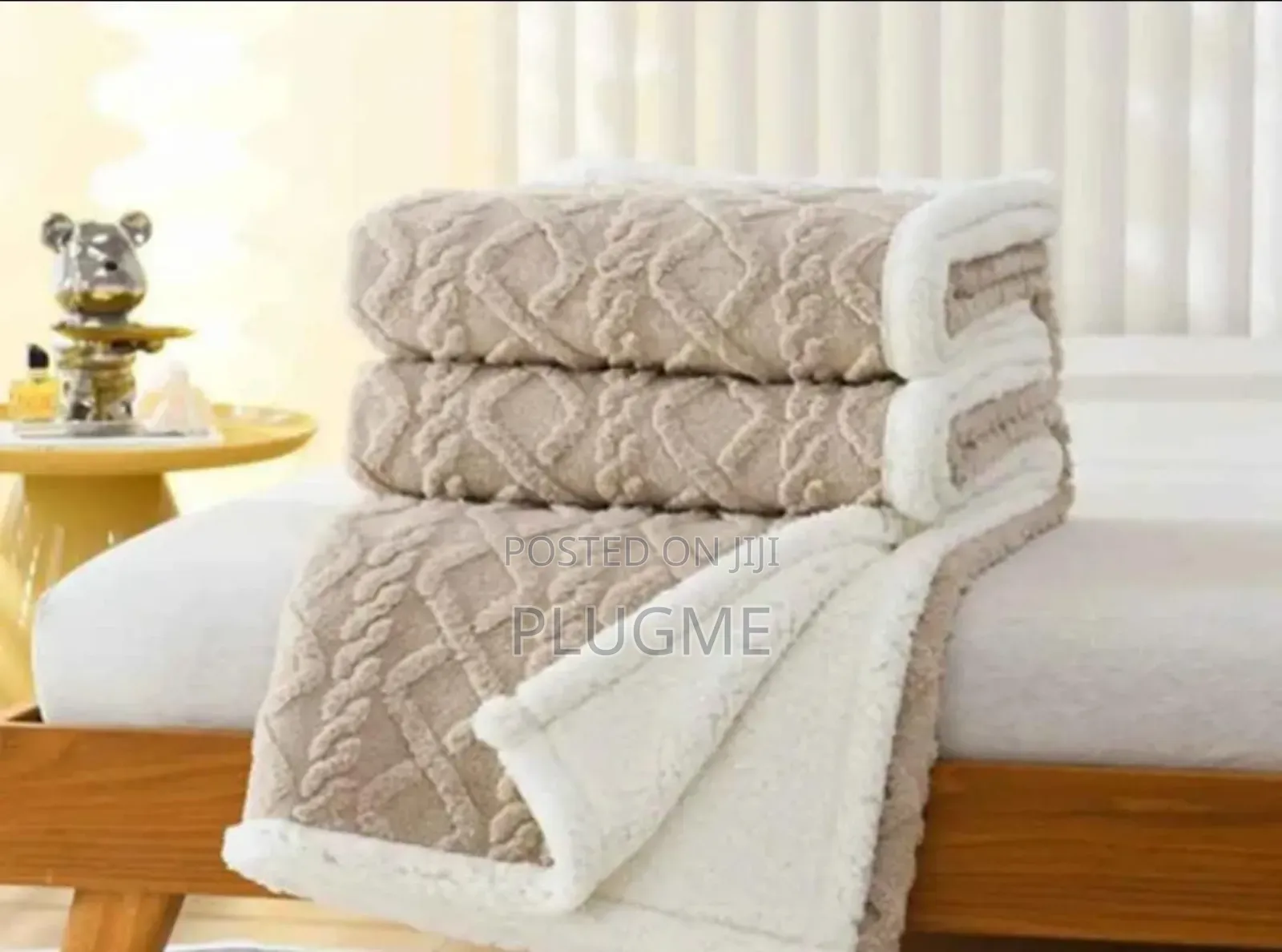 6 × 6 Thick Premium Sherpa Throw Blankets