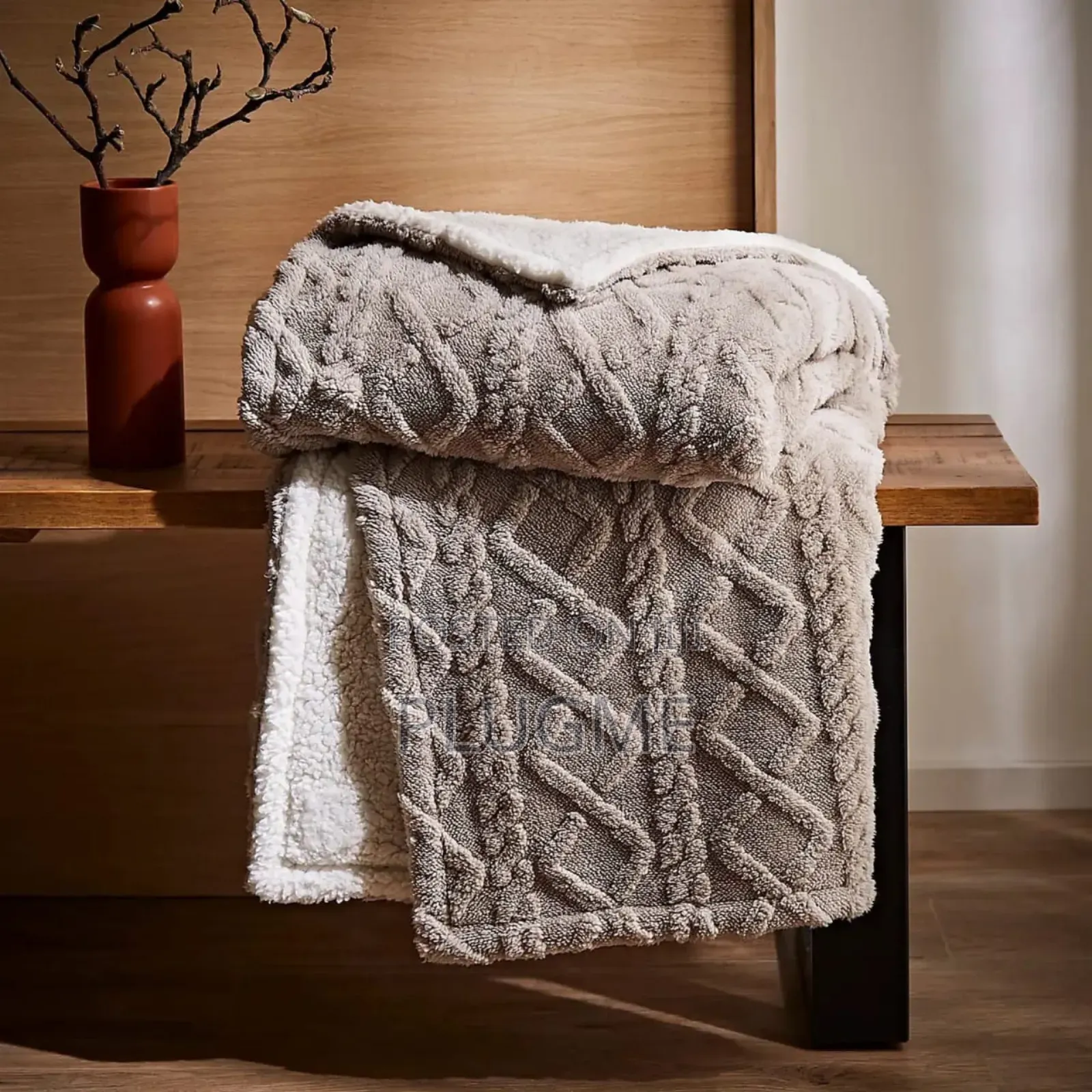 6 × 6 Thick Premium Sherpa Throw Blankets
