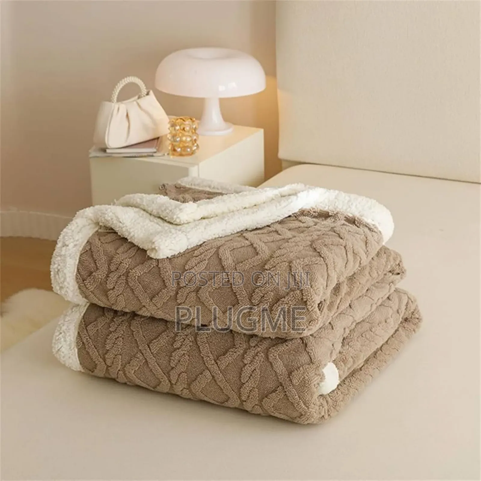 6 × 6 Thick Premium Sherpa Throw Blankets
