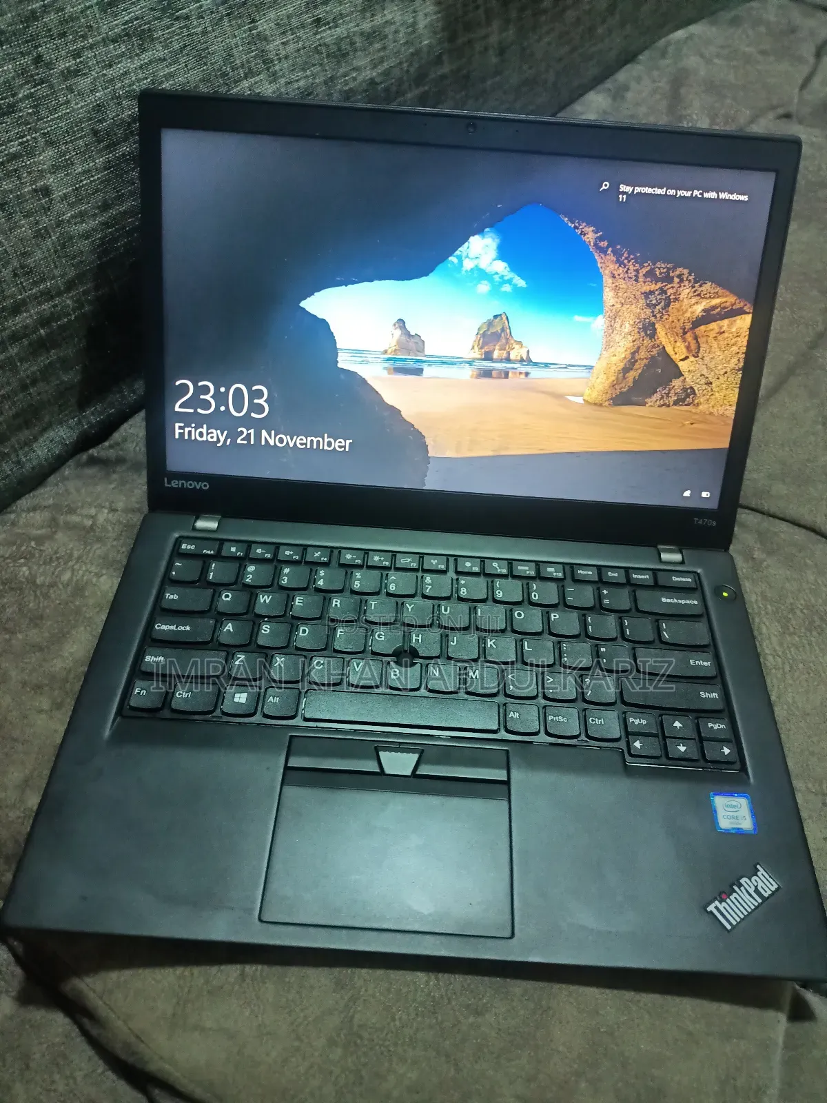 Laptop Lenovo ThinkPad T470s 8GB Intel Core I5 HDD 256GB
