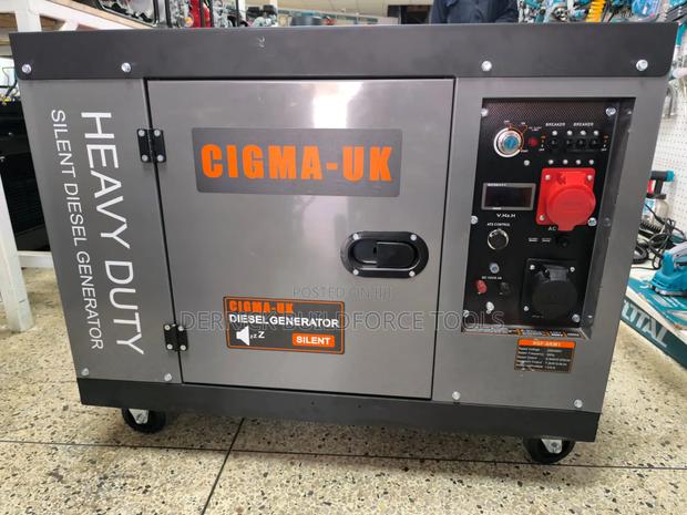 Cigma-Uk Silent Diesel Generator 9kva(Dual Phase) With Ats - main view