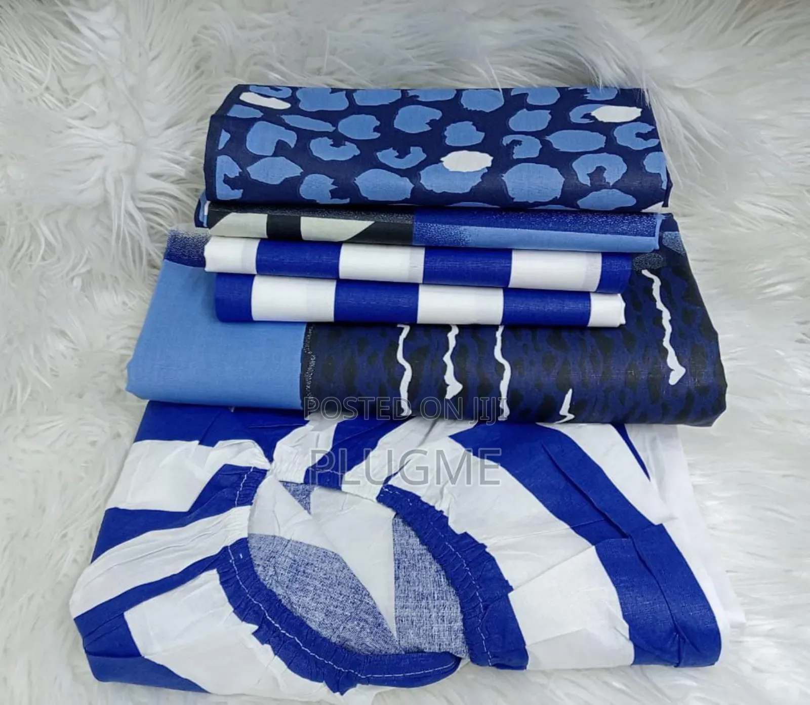 6 in 1 100%Cotton Floral Front Reverse 7×8 Fitted Bedsheets