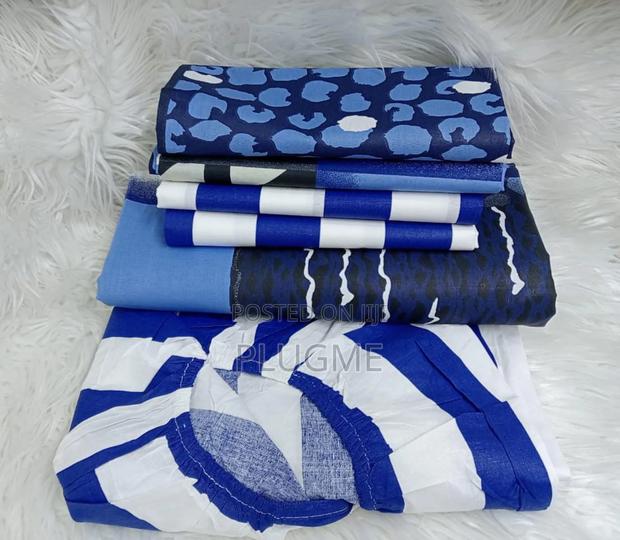 6 in 1 100%Cotton Floral Front Reverse 7×8 Fitted Bedsheets