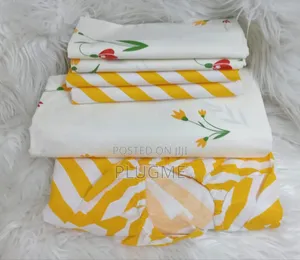 6 in 1 100%Cotton Floral Front Reverse 7×8 Fitted Bedsheets