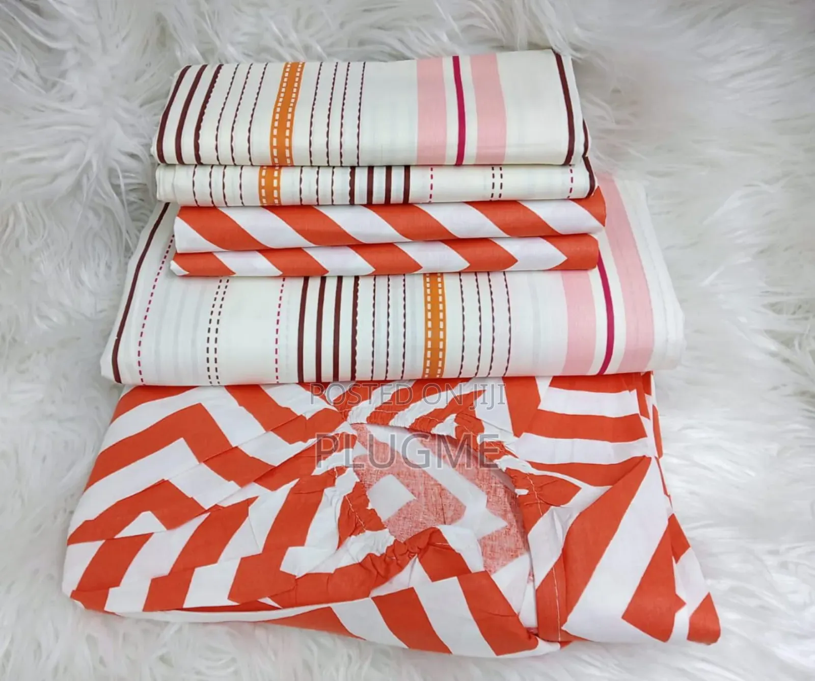 6 in 1 100%Cotton Floral Front Reverse 7×8 Fitted Bedsheets