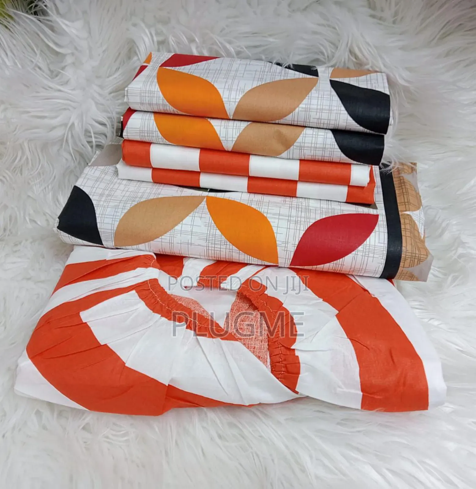 6 in 1 100%Cotton Floral Front Reverse 7×8 Fitted Bedsheets